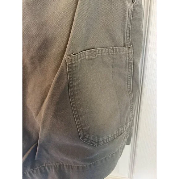 Columbia Grey Flat Front Casual Cotton Men's Shorts 36" Waist 9" Inseam - Picture 5 of 9